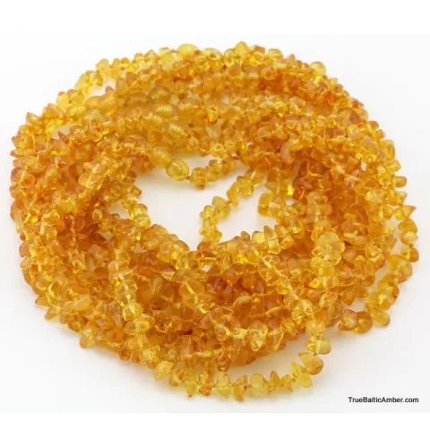 Wholesale Baby teething Baltic amber honey bead necklaces