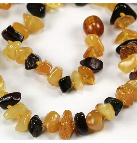 Wholesale Baby teething Baltic amber mixed bead necklaces