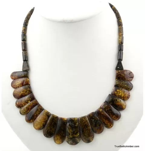 Elegant Baltic amber necklaces collar 46cm
