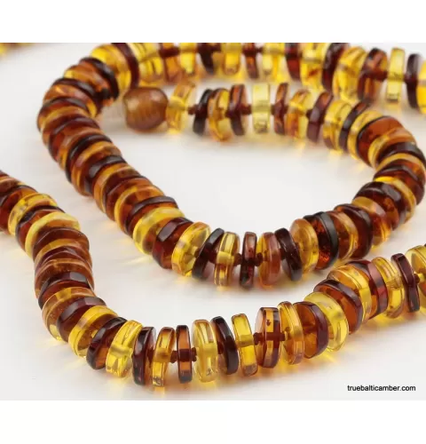 Small BUTTONS Baltic amber necklace 21in