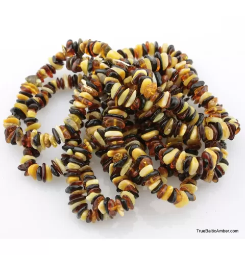 10 multi NUGGETS Baltic amber stretch bracelets