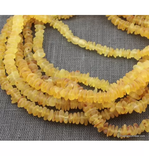5 CHIPS NUGGETS Baltic amber adult necklaces 46cm