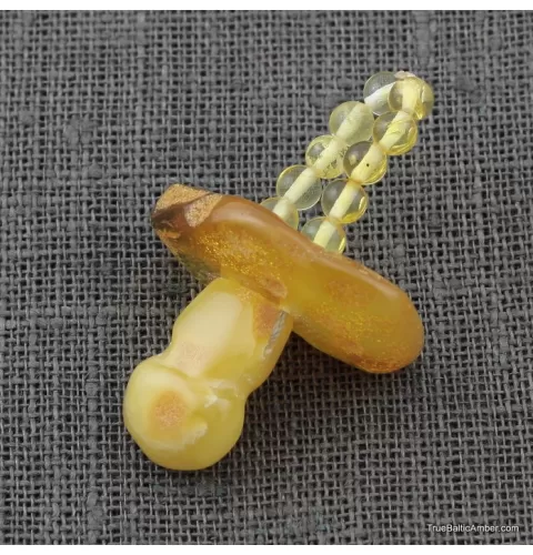Baltic amber teething dummy - pacifier