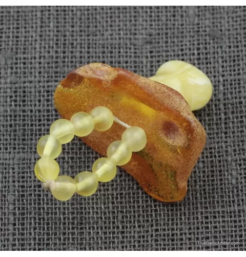 Baltic amber teething dummy - pacifier