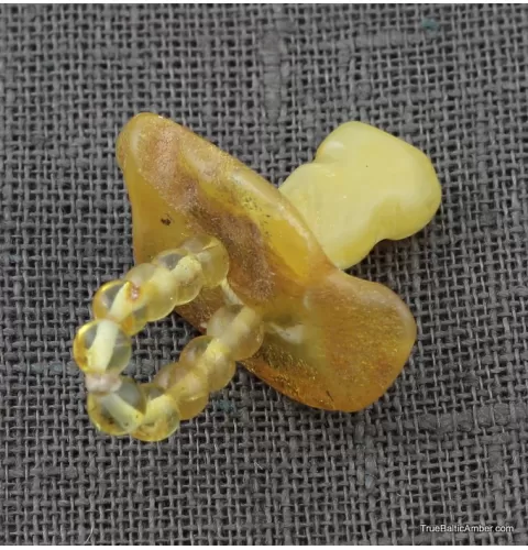 Baltic amber teething dummy - pacifier