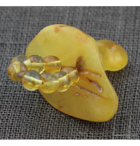 Baltic amber teething dummy - pacifier