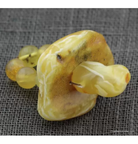 Baltic amber teething dummy - pacifier