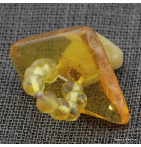 Baltic amber teething dummy - pacifier