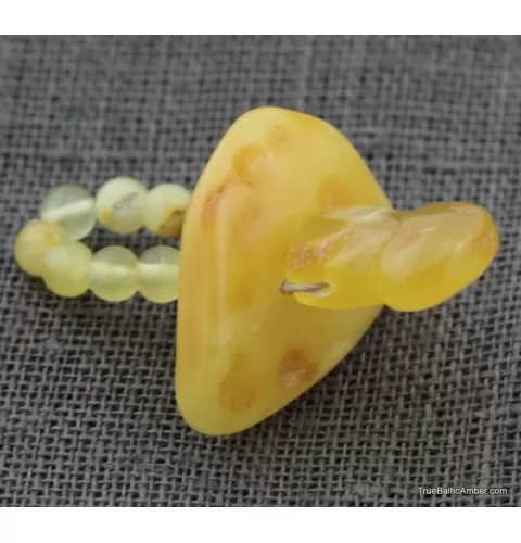 Baltic amber teething dummy - pacifier