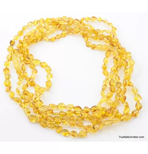 5 Honey BEANS Baltic amber adult wholesale necklaces