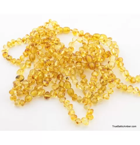 10 Lemon BAROQUE Baltic amber adult bracelets