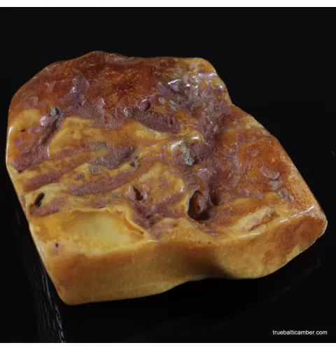 Antique butter large Baltic amber fossil 33g stone