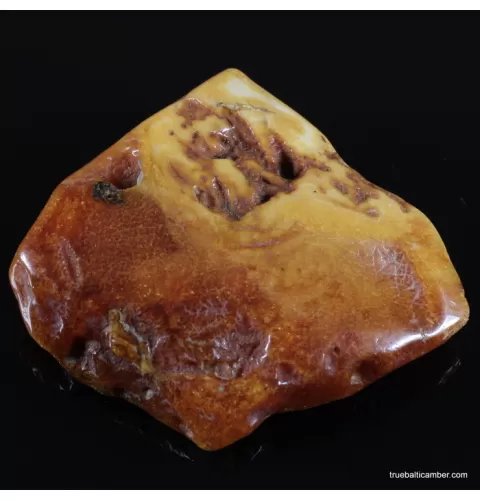 Antique butter large Baltic amber fossil 33g stone