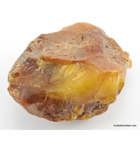 Massive genuine Baltic amber fossil stone 125g