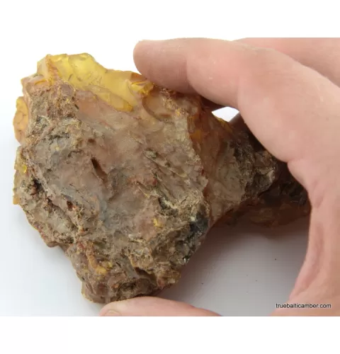 Massive genuine Baltic amber fossil stone 123g