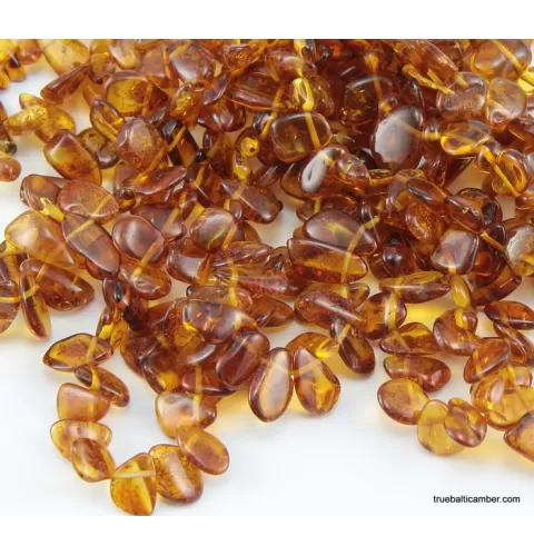 10 Cognac Leave  Baltic amber elastic adult bracelets