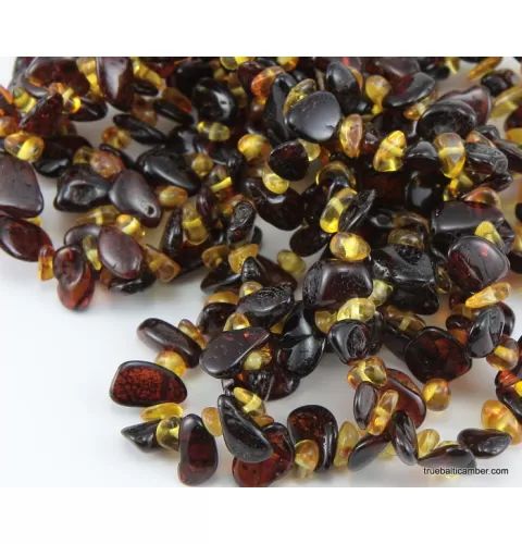 10 Leave  Baltic amber elastic adult bracelets