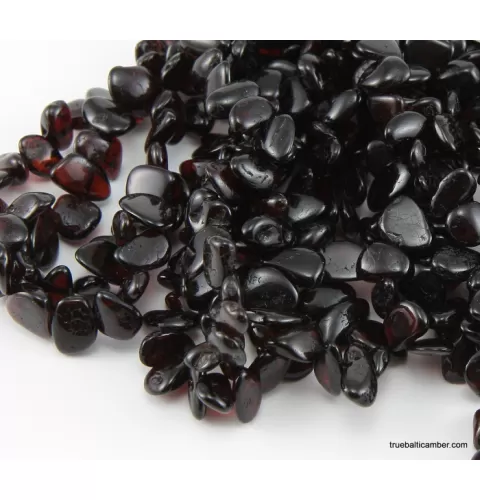 10 Ruby Leave  Baltic amber elastic adult bracelets