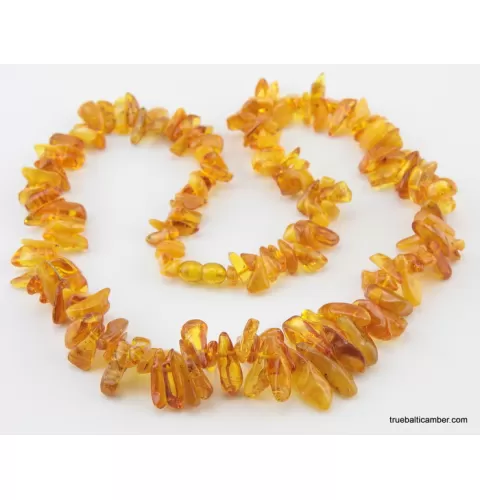 Honey THORNS Baltic amber necklace 24in