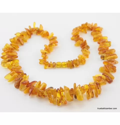 Honey THORNS Baltic amber necklace 23in