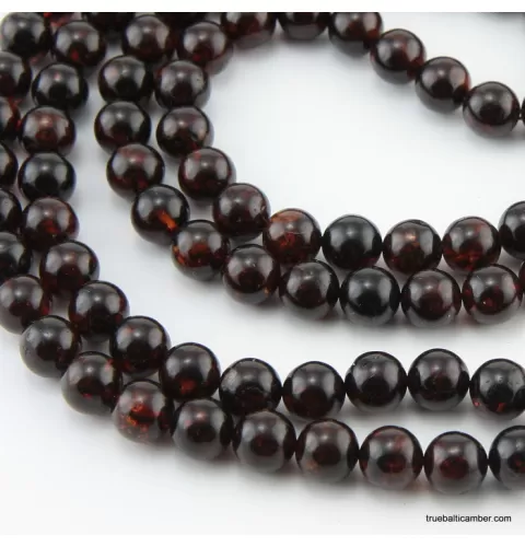 Tibetan Buddhist Mala Prayer 108 PRESSED Baltic amber beads