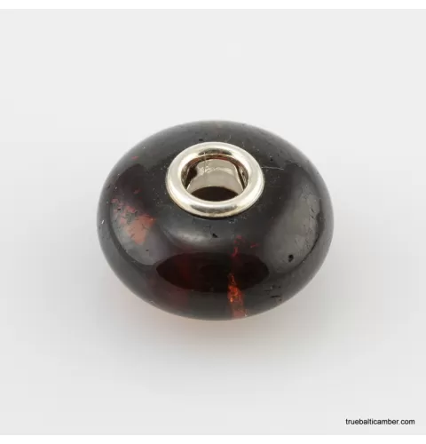 Cherry Baltic amber PANDORA style bead