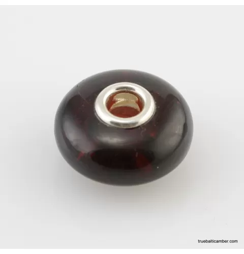 Cherry Baltic amber PANDORA style bead