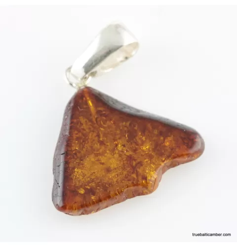 Baltic amber CARVED pendant