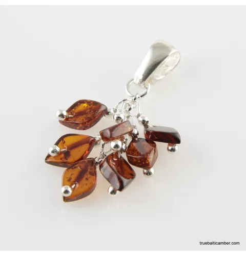 Dangling pieces Baltic amber pendant