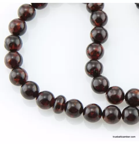 Islamic 33 ROUND beads prayer PRESSED Baltic amber rosary