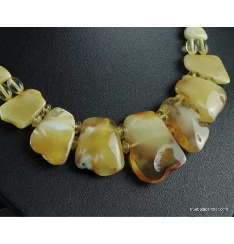 Vintage unique pieces Baltic amber choker 18in