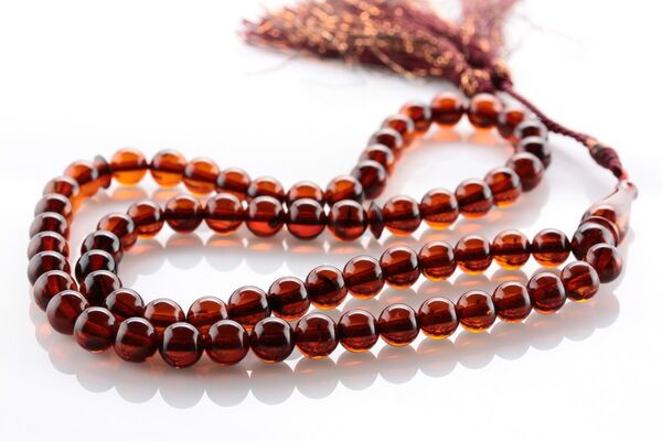 Islamic 66 prayer ROUND Baltic amber beads