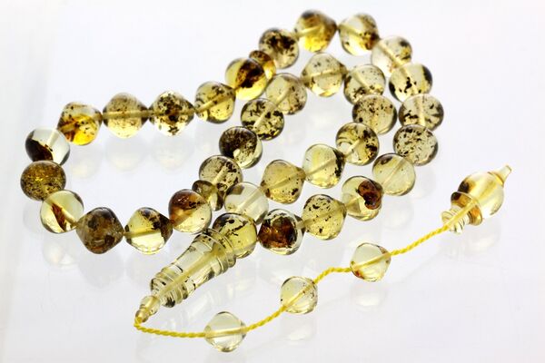 Islamic 33 Drops Baltic amber Prayer beads