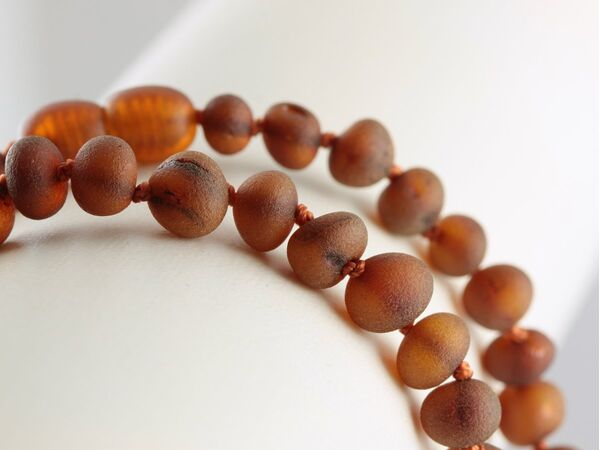 Raw Cherry Baltic Amber Anklets 25cm