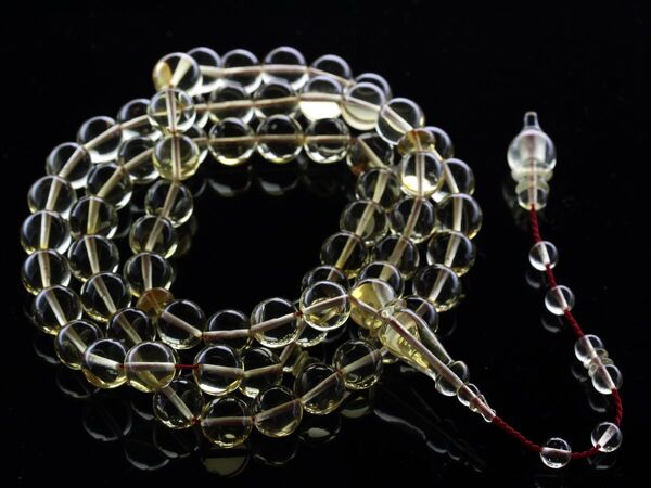 Islamic 66 ROUND Baltic amber Prayer 11mm beads
