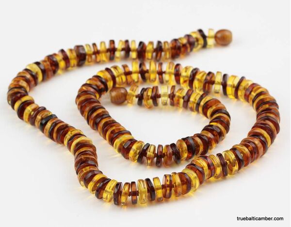 Small BUTTONS Baltic amber necklace 21in