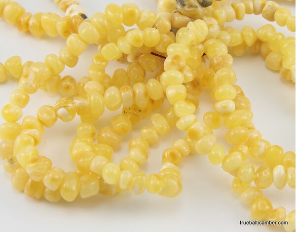 10 Butter BAROQUE beads Baltic amber adult stretch bracelets