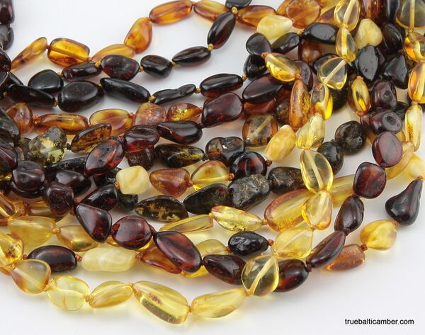 12 BEANS Baltic amber adult wholesale necklaces