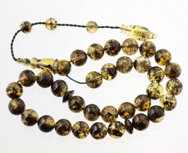 Islamic 33 Prayer ROUND Baltic amber 9MM beads
