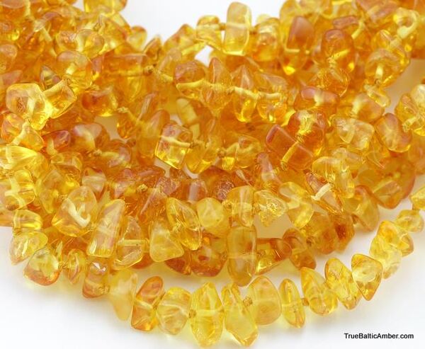 Wholesale Baby teething Baltic amber honey bead necklaces