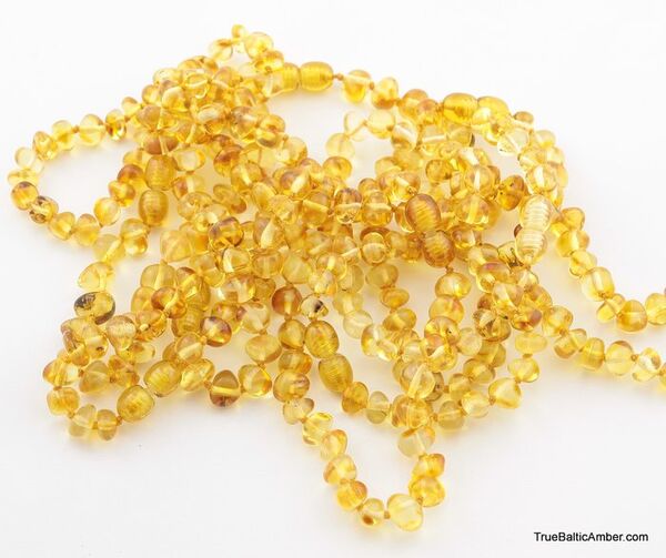 10 Lemon BAROQUE Baltic amber adult bracelets