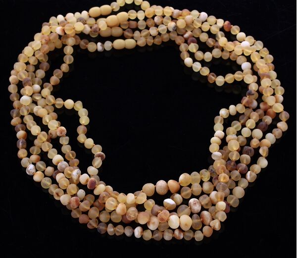 5 Raw Mix BAROQUE beads Baltic amber adult necklaces 55cm