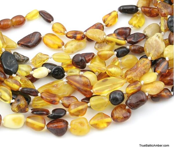 9 Multi BEANS Baltic amber adult wholesale necklaces