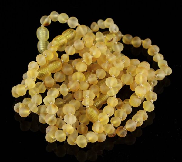 10 Raw Lemon BAROQUE Baltic amber teething bracelets 14cm