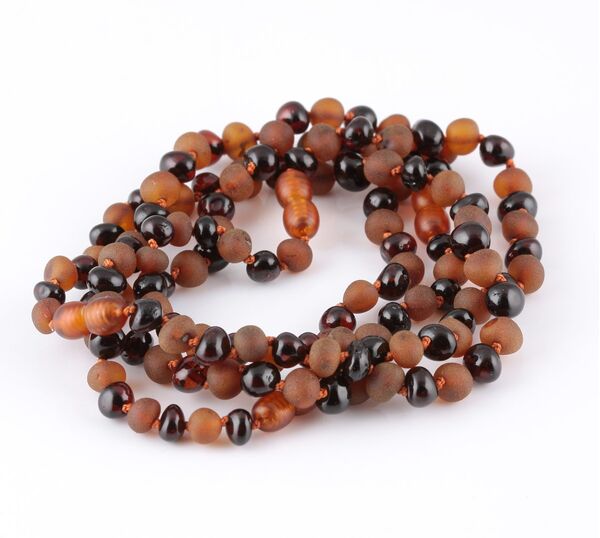 4 Mix Baltic Amber Anklets 25cm