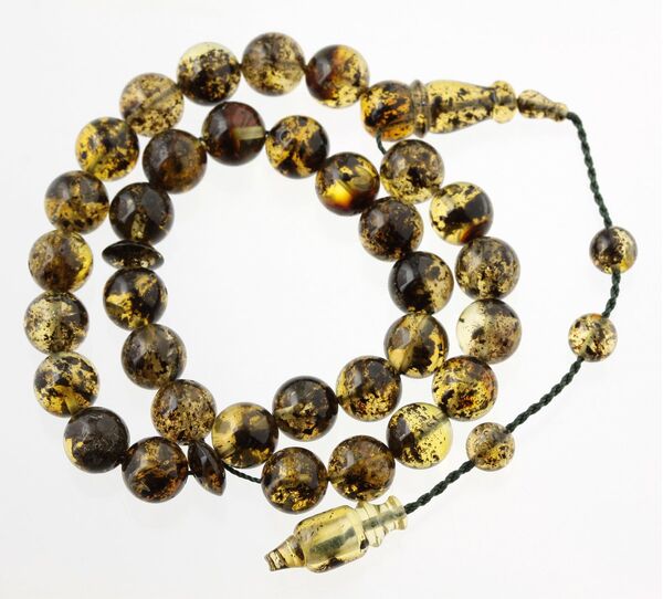 Islamic 33 Prayer ROUND Baltic amber 9MM beads