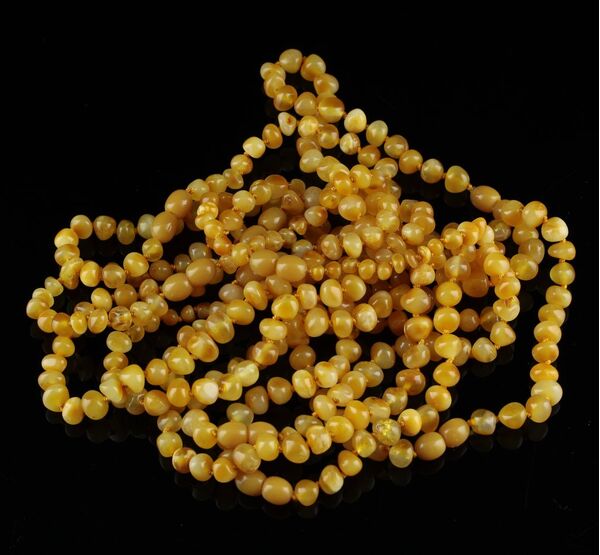 10 Butter Baltic Amber Anklets 25cm