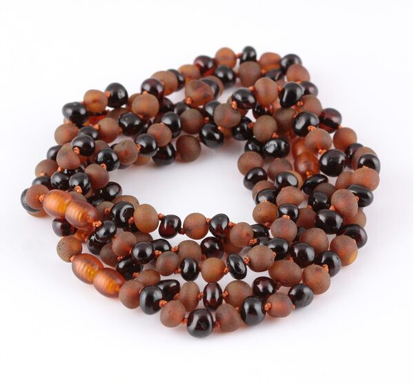 5 Mix Baltic Amber Anklets 25cm