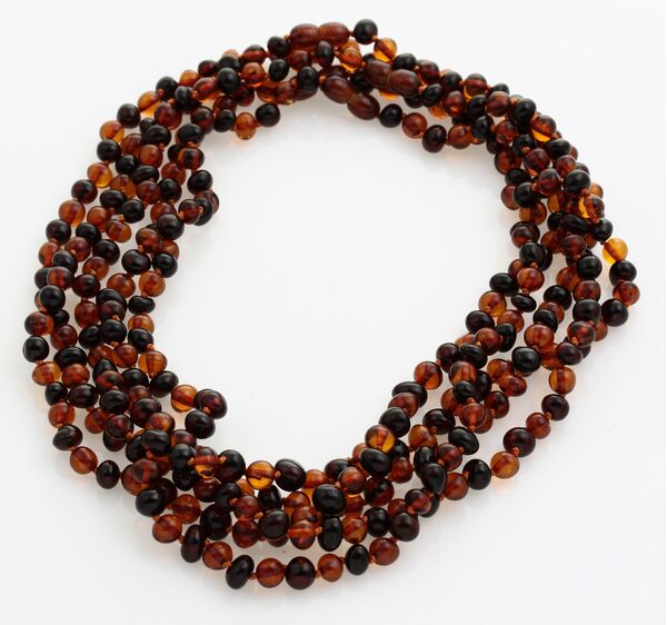5 Multi BAROQUE Baltic amber adult necklaces 45cm