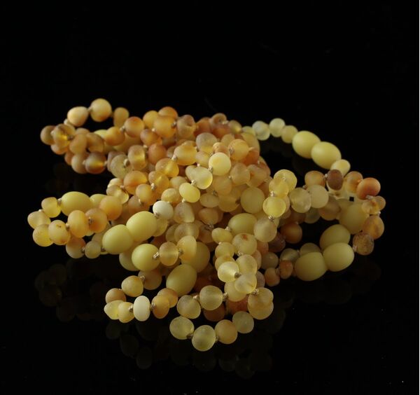 11 Raw Butter BAROQUE Baltic amber teething bracelets 14cm